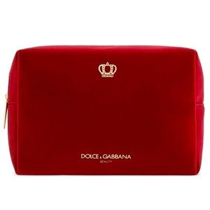 Dolce&Gabbana Beauty Velvet Pouch Makeup Bag Gift Authentic